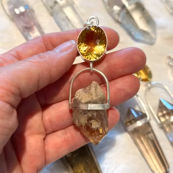 Citrine with kindalini citrine