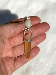Earth Angel, Freja,  Opal with Tangerine Quartz