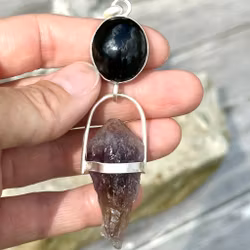 Rainbow Obsidian with Red Amethyst