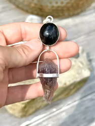 Rainbow Obsidian with Red Amethyst