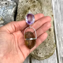 Amethyst with Kindalini citrine