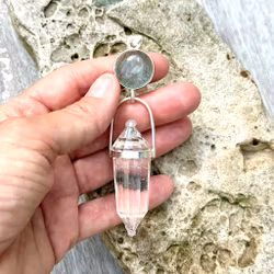 Masterpiece Aquamarine with Clear Quartz Vogel