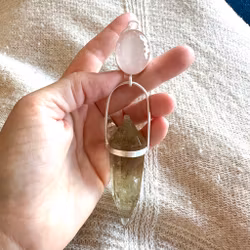 Masterpiece Mother Mary, Rose Quartz with Citrine Vogel