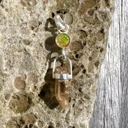 Archangel Jophiel  Vero opal with Golden Healer from Sweden
