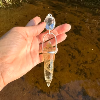 Light portal, masterpiece. Stellar collection. Clear qurtz with Vogel citrine