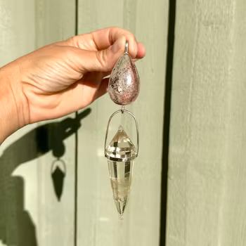 Masterpiece-Harlequin Quartz with Citrine Vogel