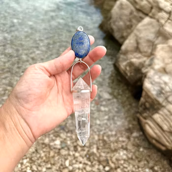 High Masterpiece- High Priestess- Stellar collection- Lapis Lazuli with 24 sided Vogel Crystal.