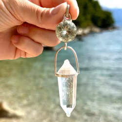Masterpiece- Green amethyst with citrine Vogel  Stellar collection