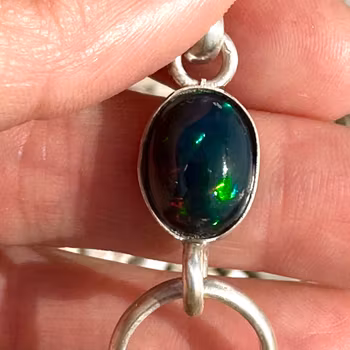 Masterpiece   Black Opal with Citrine Vogel - cosmic womb creator.  Stellar Collection