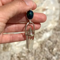Masterpiece   Black Opal with Citrine Vogel - cosmic womb creator.  Stellar Collection
