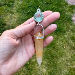 Green amethyst with Golden Healer- masterpiece, Golden Dragon Collection-