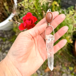 Rutilated quartz with Atlantean laser quartz.