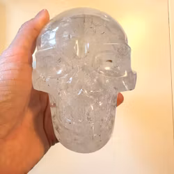 Clear Quartz skull