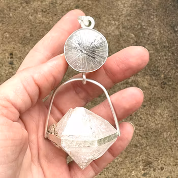 The world- Clear Quartz with amazing  Herkimer Quartz