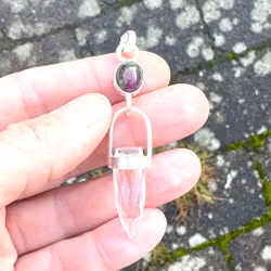 Creatrix- Black opal with clear Quartz