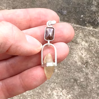 Divine Masculine-Diamond with Raw Sapphire