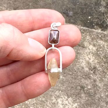 Divine Masculine-Diamond with Raw Sapphire