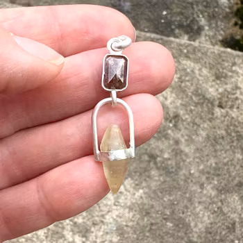 Divine Masculine-Diamond with Raw Sapphire