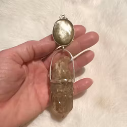 Connection to the mother of creation of light- Golden Obsidian with Kundalini Citrine.