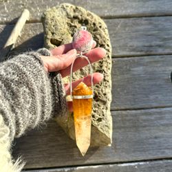 Sophia-Rhodochrosite with Golden Healer