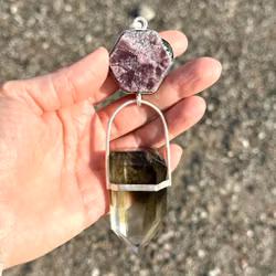 Earth Oracle-  Raw Ruby with Black Tourmaline Crystals with Lodolite with Phantoms