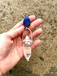 Oracle of the Supreme Power of the ancient feminine- Lapis Lazuli with Clear Quartz