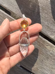 The shining one- Citrine with Dragon Egg.