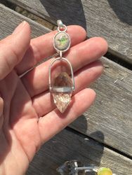 Fenix rising- Mexican Fire Opal in Matrix with Citrine Dragon Egg.