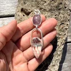 Dragon of Master healing- Super seven with clear quartz dragon egg-