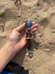Nut- Godess of the Sky- Lapis Lazuli with amazing dark citrine