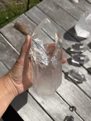 Clear quartz ligjt portal
