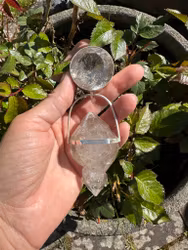 Light Portal of the Pleadies - clear Quartz with reversed Scepter crystal
