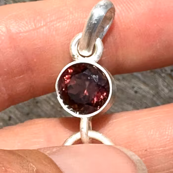 Mary Magdalene-Life Force- Dark faceted pink Tourmaline with raw Boulder Opal