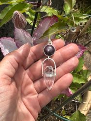 Godess/Mother Earth Dragon- Star Ruby with clear Quartz Dragon Egg