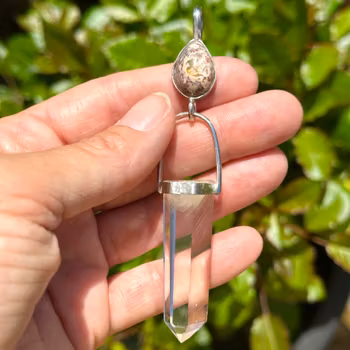 The owl of Isis comes flying in- mexican fire opal with phantom  quartz