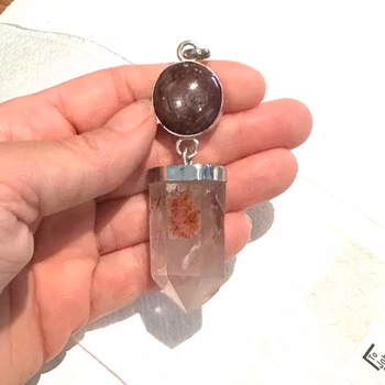 Star Ruby with Lithium Quartz-
