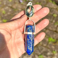 Sowing the new earth frequencies with your voice- Green Amethyst with Lapis Lazuli
