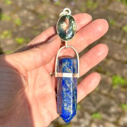 Sowing the new earth frequencies with your voice- Green Amethyst with Lapis Lazuli