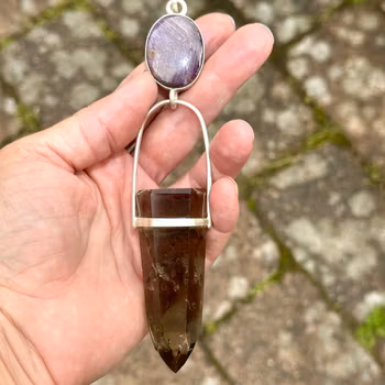 Light of the Godess-   Star Ruby with top quality Citrine wand