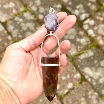 Light of the Godess-   Star Ruby with top quality Citrine wand