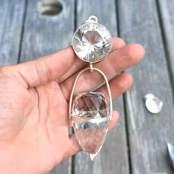 The power of Now  Clear Quartz light portal with elevated clear quartz Dragon egg