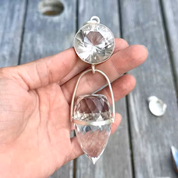 The power of Now  Clear Quartz light portal with elevated clear quartz Dragon egg