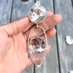 The power of Now  Clear Quartz light portal with elevated clear quartz Dragon egg