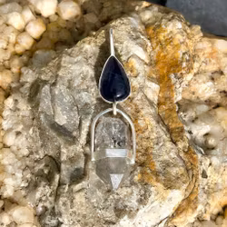 Mermaids of the past, water nymphs of the future - Iolite with Himalayan clear Quartz