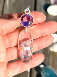 Wild and free-   Ametrine with Brandenberg Amethyst