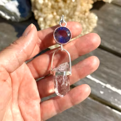 Wild and free-   Ametrine with Brandenberg Amethyst