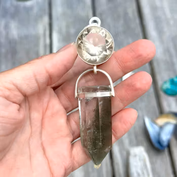 Connection to your inner golden child-  Golden Quartz with Lodolite-