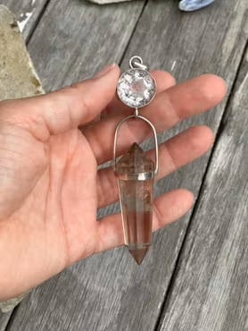 A star is coming- a star is born  Ametrine with Citrine Vogel crystal