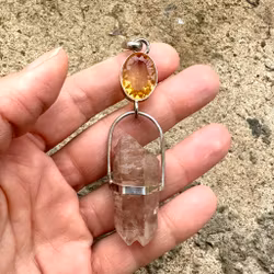 Infusing the sacred feminine with light- Citrine with naturally douDragon blood lemurian