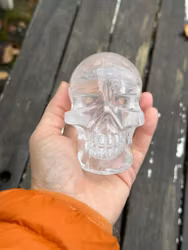 Thor- clear Quartz skull